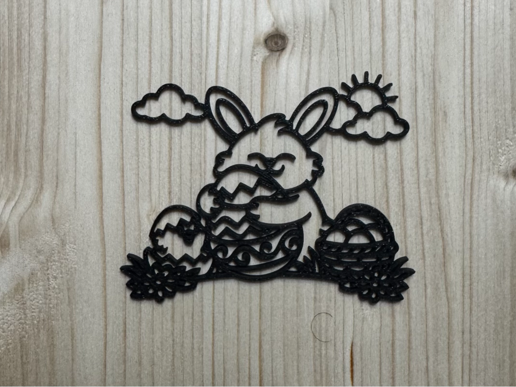Happy Easter Bunny – Spring Line Art Wall Art