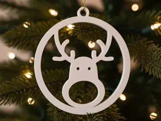 Rentier Anhänger, Weihnachtsbaumanhänger