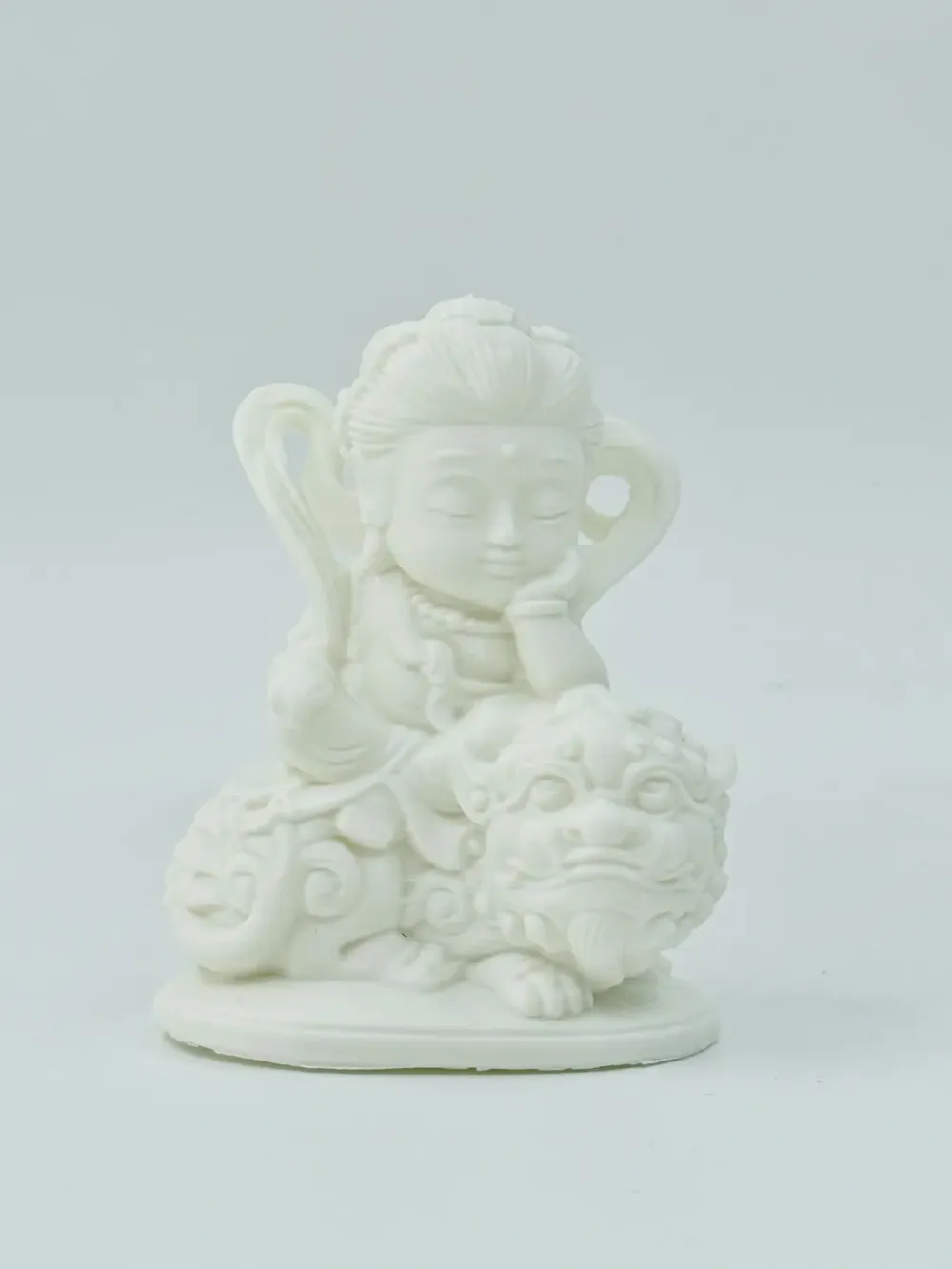 Q版文殊菩萨--每天一个神仙保佑你系列- 免费3D 打印模型- MakerWorld