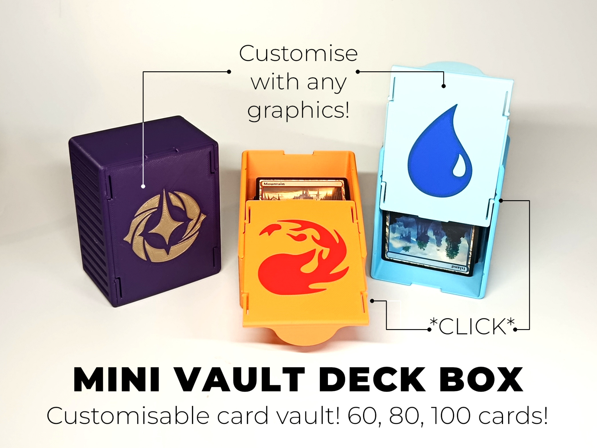 Mini Vault Deck Box | Magic, Pokemon, Lorcana