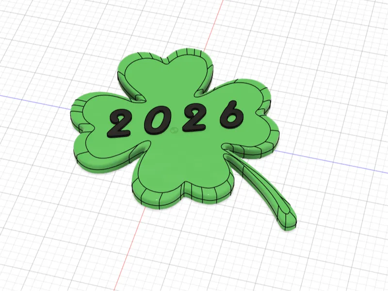 "Kleeblatt" / "Cloverleaf" Glücksbringer 2026