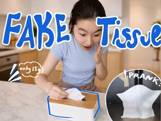 April Fools' Day fake tissue