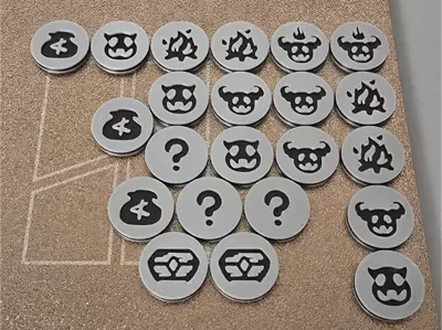 Slay the Spire Board Game Map Tokens (NO AMS)