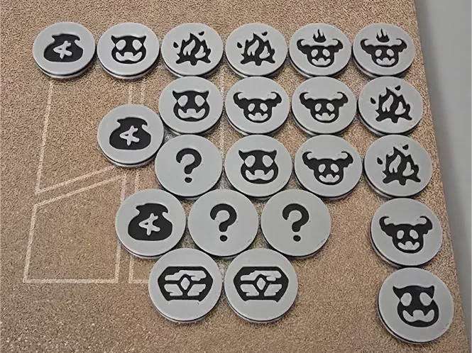 Slay the Spire Board Game Map Tokens (NO AMS)