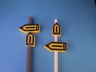 pencil straw toppers