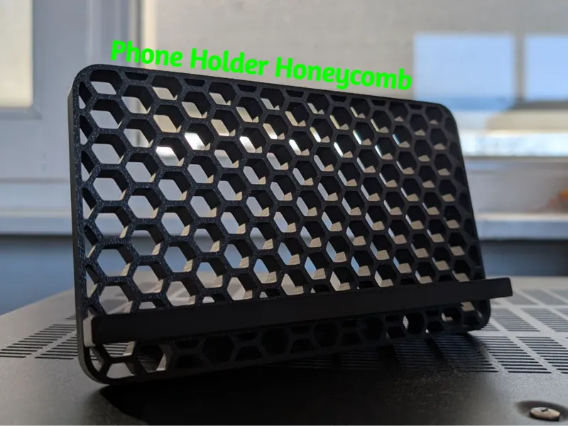 Phone Holder horizontal honeycomb (Landscape mode)