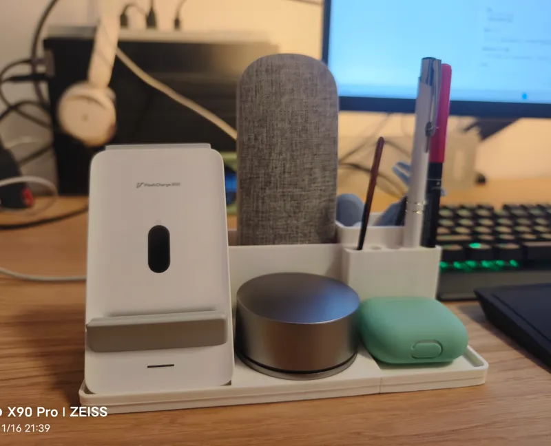 Desktop organizer for vivo flash wireless charger
