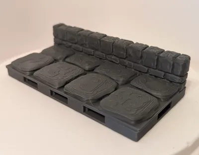 Openforge Skeleton OpenForge 2.0 Dungeon Basics with Low Wall - Free 3D Print Model ...