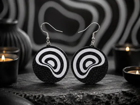 Pendientes: Inside of the ball earrings — referencia de MakerWorld