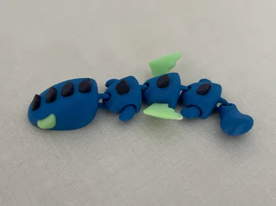 Simple Articulated Adult Dragon With Wings