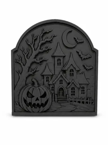 Accesorio de iluminación decorativa: Haunted House Desk Decor — vista de referencia 2