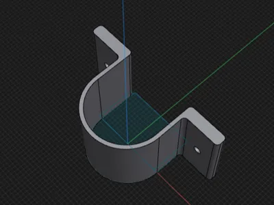 Gase line 2 hole hanger strap