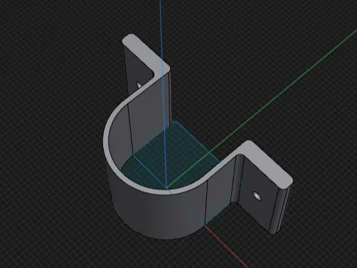Gase line 2 hole hanger strap