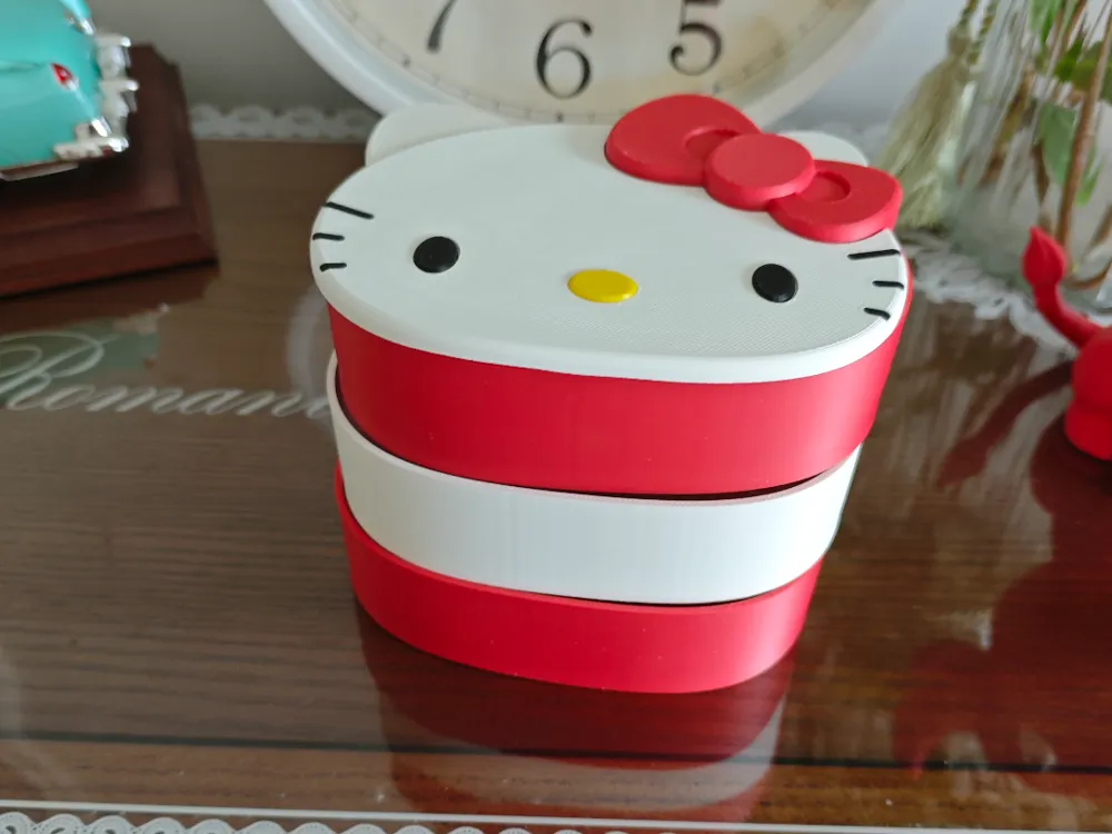 Hello Kitty jewelry box, rotatable multi-layer storage box, KT cat ...