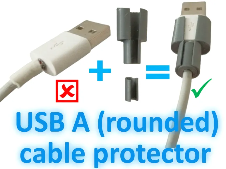 USB A (rounded form) cable protector