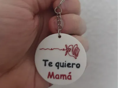 I love you mom keychain for Mother's Day