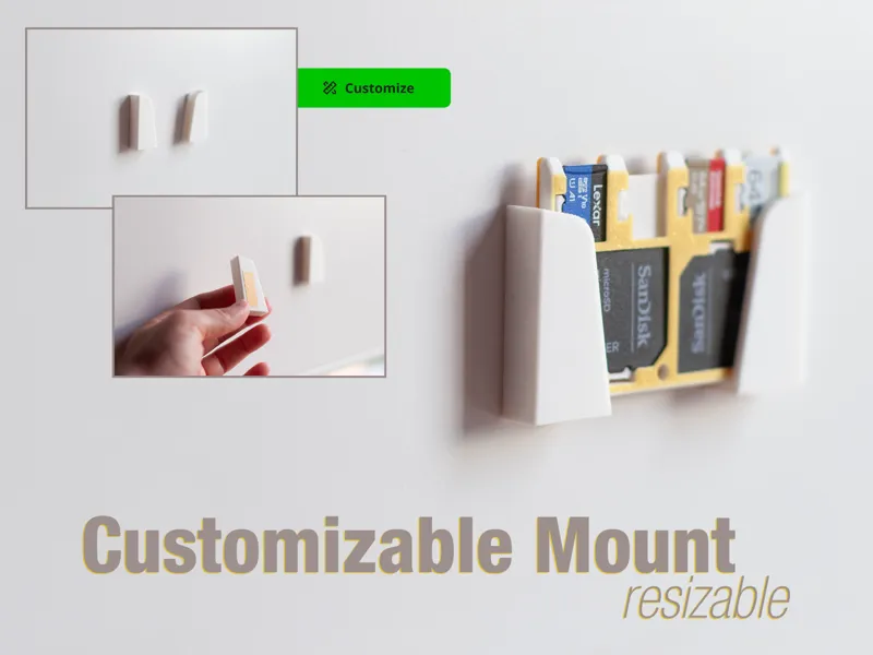 Customizable - Resizable Wall Mount 