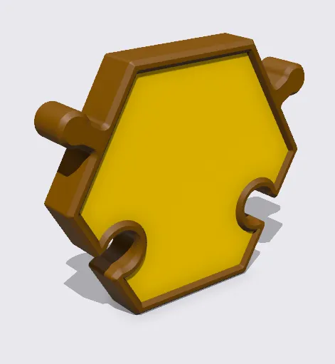 Hexagonal Puzzle Magnetic Board
