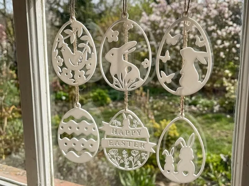 Easter window decoration