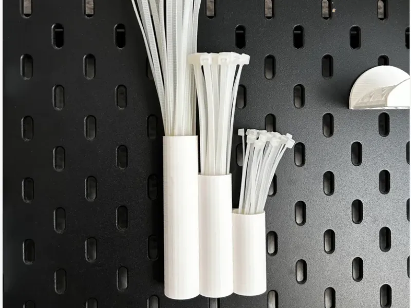 Ziptie Holder for IKEA Skadis