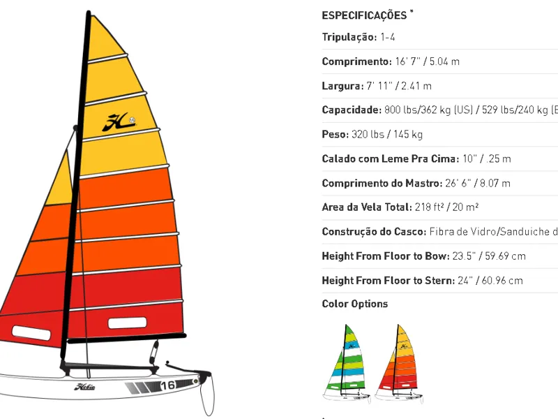 Hobie Cat 16 Chaveiro