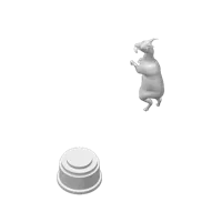 Trophée de chèvre avec socle - Goat Simulator — photo 3