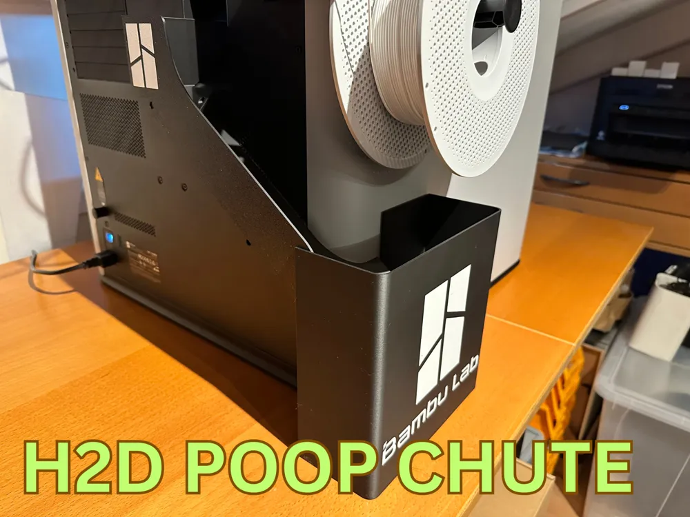 H2D Poop chute - Free 3D Print Model - MakerWorld