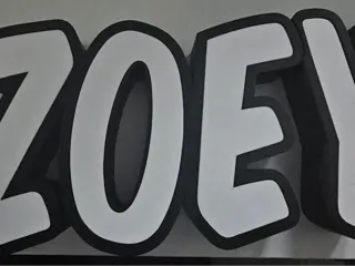 Leuchtschrift Lightbox Zoey Letters