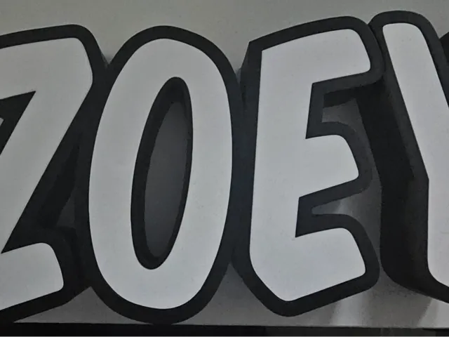 Leuchtschrift Lightbox Zoey Letters