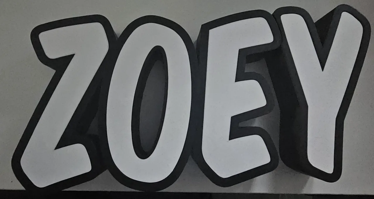Leuchtschrift Lightbox Zoey Letters view 2