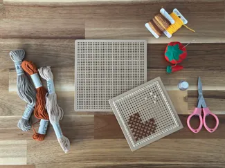 Parametric Cross Stitch Square & Rectangle Plate