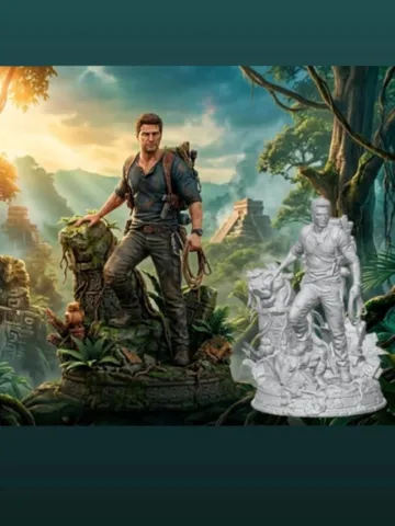 Figura decorativa: Nathan Drake, Uncharted — vista de referencia 2