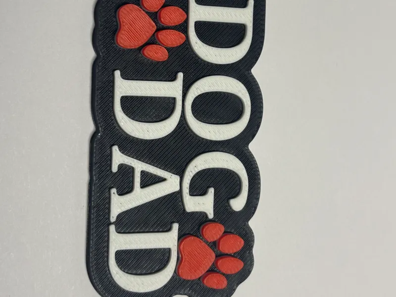 DOG DAD Keychain
