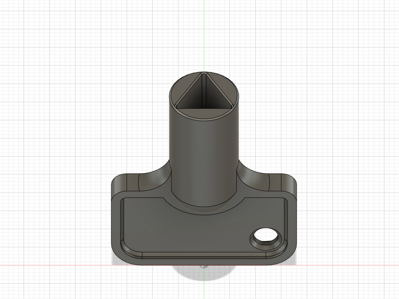 Triangular key 10mm for container or cabinet 