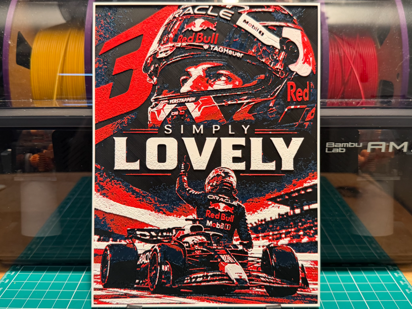Max Verstappen Simply Lovely Poster 3D model