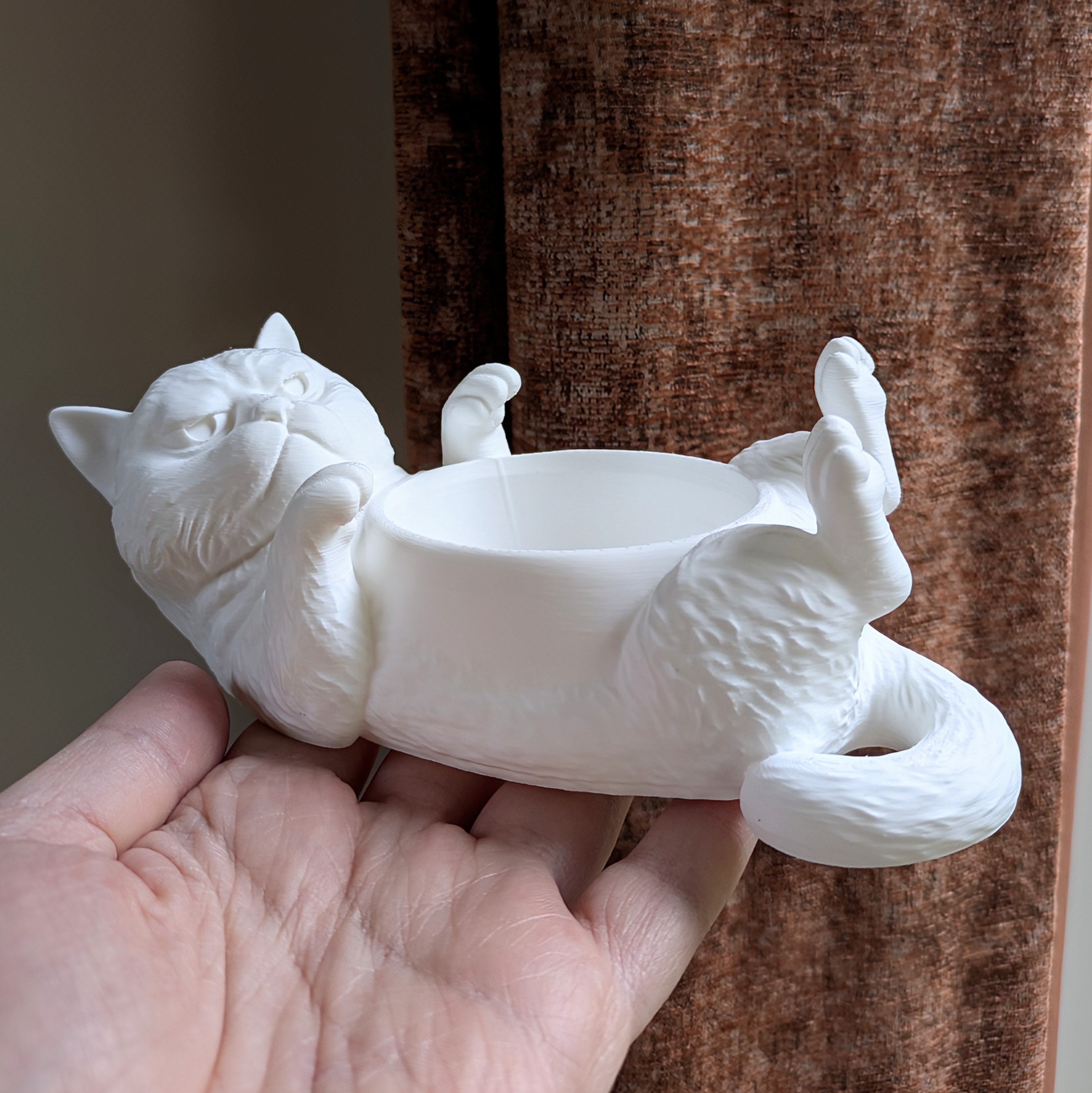 Miniatura 4 do modelo 3D Grumpy Cat Trinket Dish