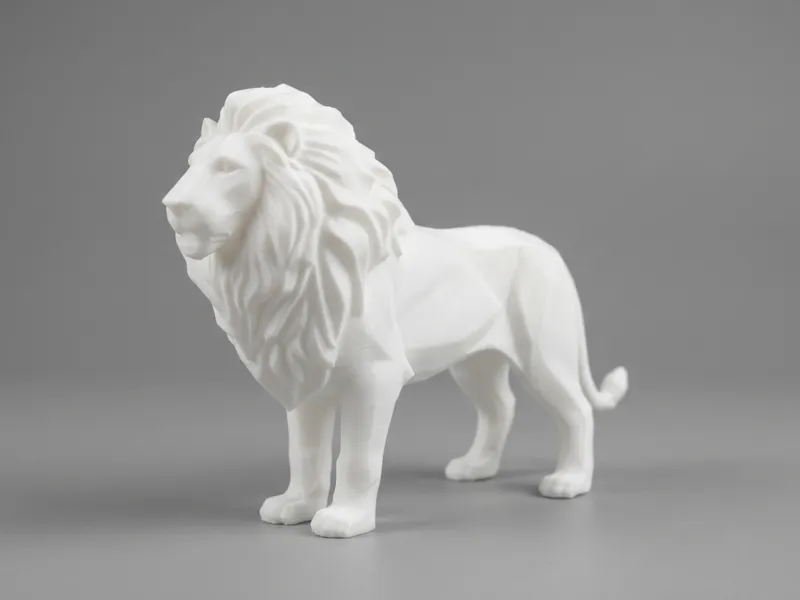 Minimalist Lion Sculpture