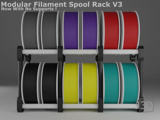 Modular Filament Spool Rack/Holder V3 | V4 OUT NOW