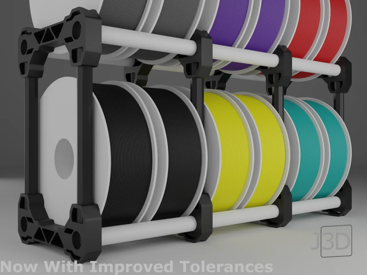 Modular Filament Spool Rack/Holder V3 | V4 OUT NOW view 2
