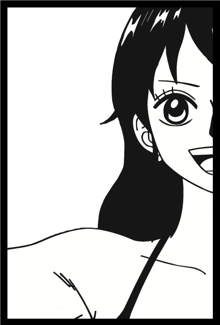 One Piece Nami 2D Wall Art