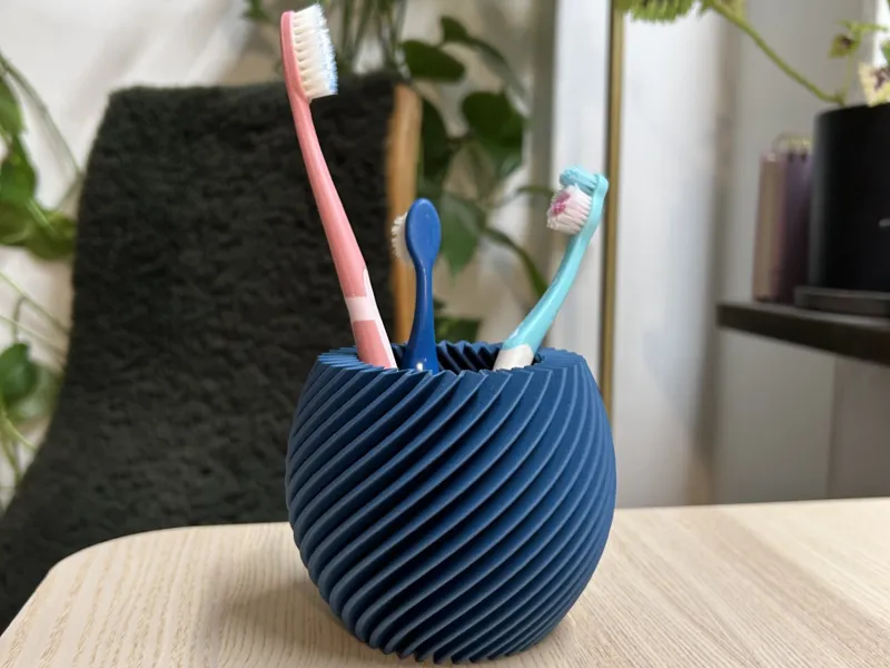 Modern toothbrush holder