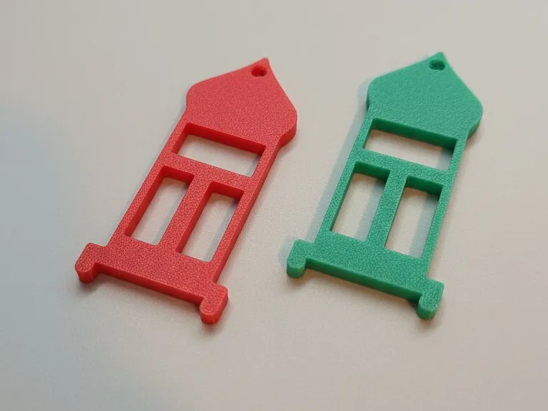 Abstract Flat Keychain
