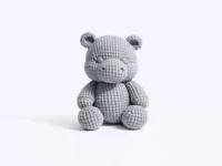 Hippopotame tricoté — photo 2