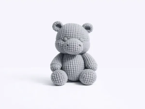 Hippopotame tricoté