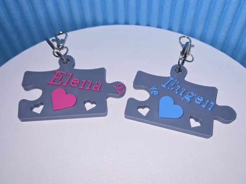 Partner Anhänger- Personalisiertes Puzzle-Anhänger