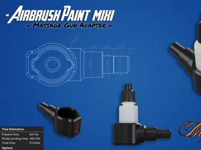 Vallejo Paint Mixer Massage Gun Adapter
