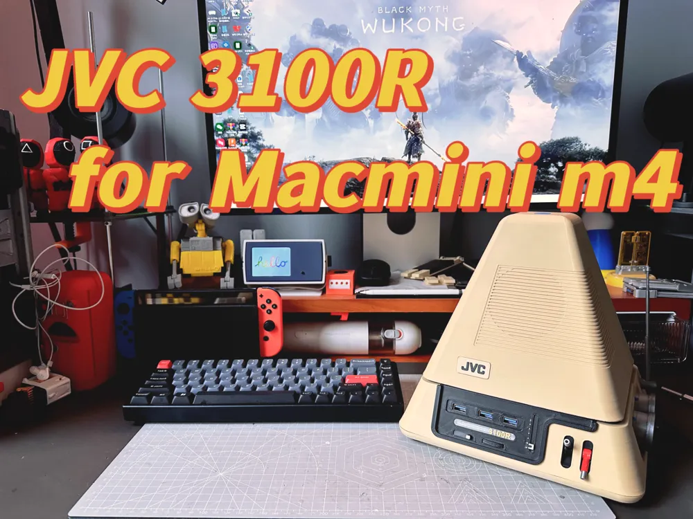 JVC 3100R Retro design for Macmini M4