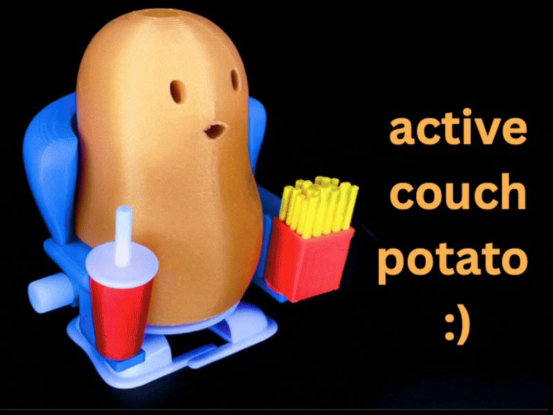 Wind-up Walking Couch Potato