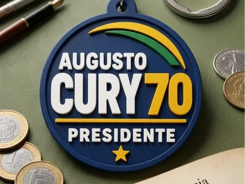 Llavero: chaveiro Augusto Cury — referencia de MakerWorld