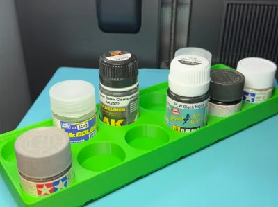 Gridfinity Tamiya .33 fl oz bottle tray